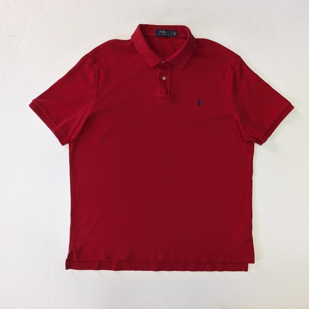 Mens Classic Polo by Ralph Lauren Bold Red Polo Shirt